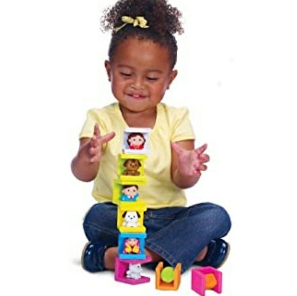 Safety 1st Cubikals Stack Play Set 12 Blocks Case - Picture 1 of 12